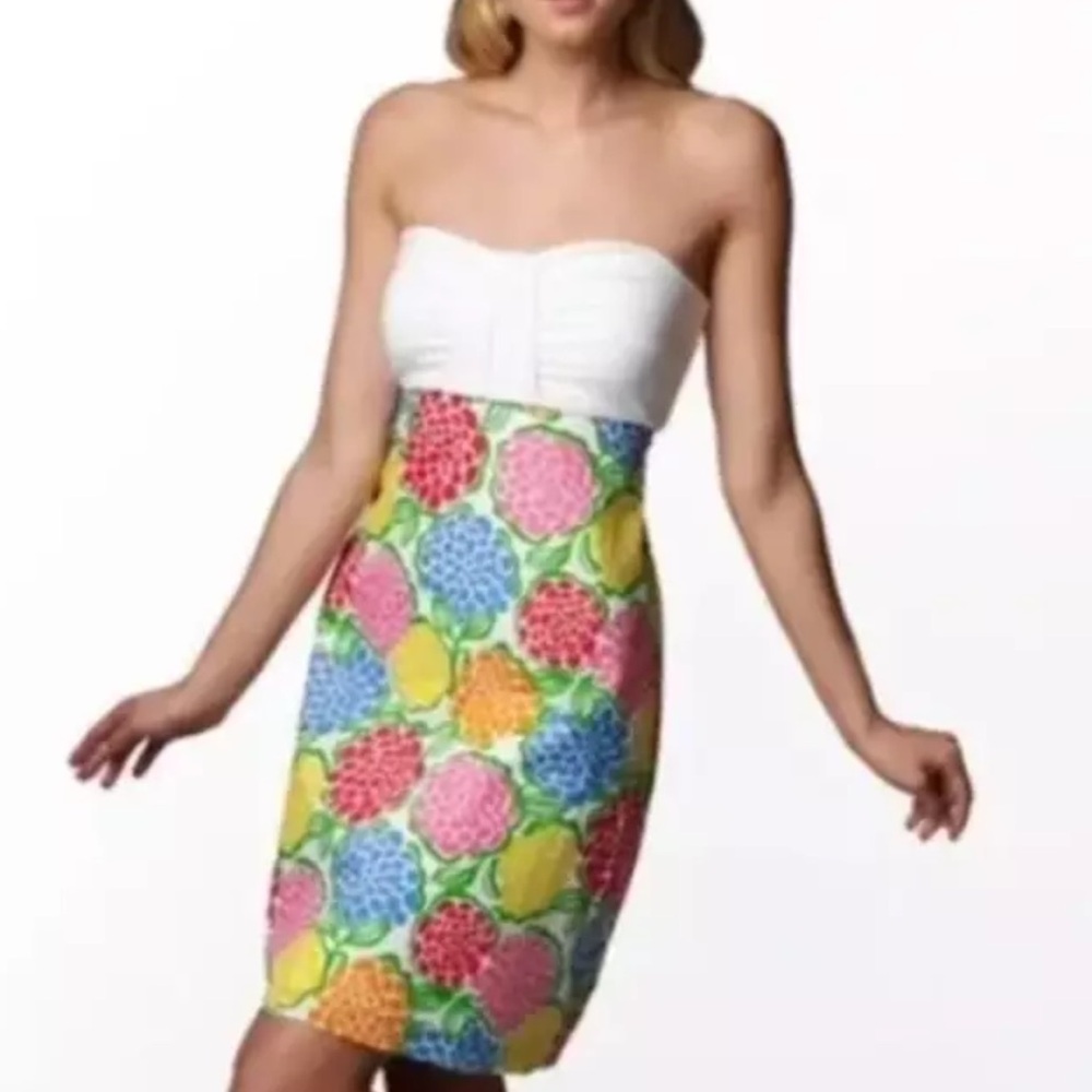 Lilly Pulitzer Dress Minnie Zinny Strapless Dress Pool Coverup